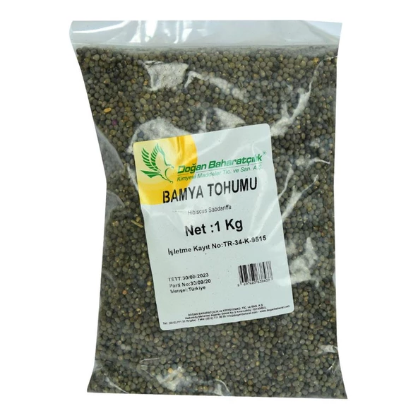 Doğan Baharatçılık Doğal Bamya Tohumu 1000 Gr Kiloluk Paket - 2