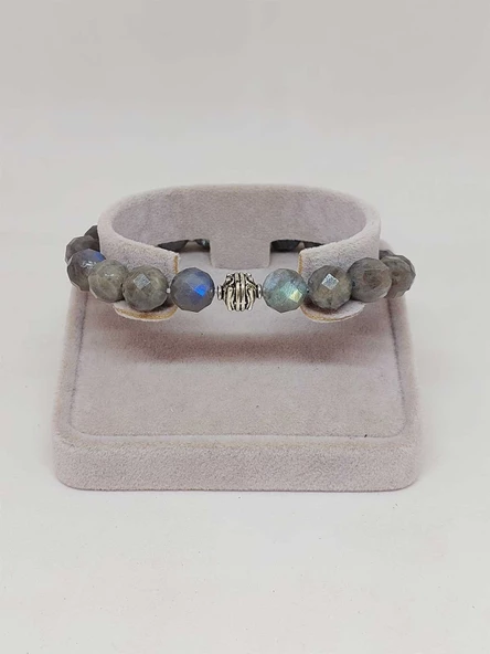 Sirius Serisi Labradorit Taşı 10mm Unisex Bileklik (52908) - Resim 2