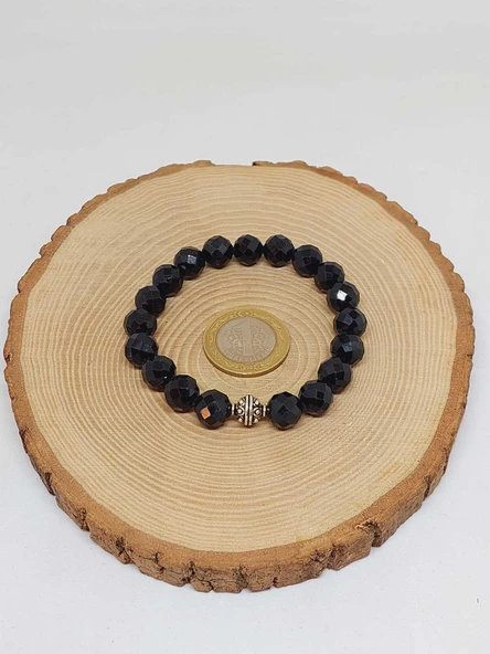 Sirius Serisi Turmalin Taşı 10mm Unisex Bileklik (52906) - Resim 3