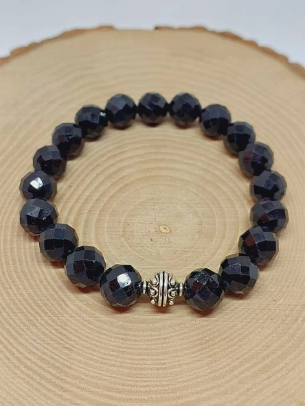 Sirius Serisi Turmalin Taşı 10mm Unisex Bileklik (52906) - Resim 5