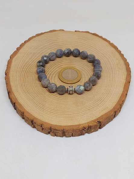 Sirius Serisi Labradorit Taşı 10mm Unisex Bileklik (52908) - Resim 3