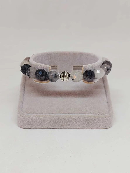 Sirius Serisi Rutil Kuvars Taşı 10mm Unisex Bileklik (52926) - 2