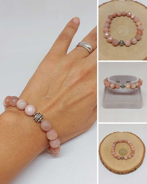 Sirius Serisi Güneş Taşı 10mm Unisex Bileklik (52912) ürün görseli