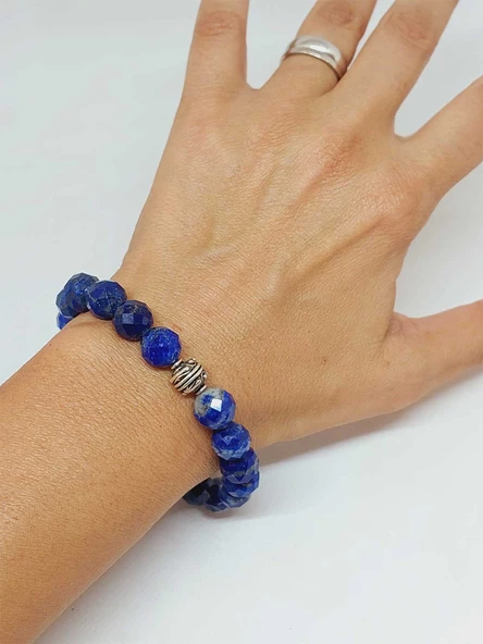 Sirius Serisi Lapis Taşı 10mm Unisex Bileklik (52924) - Resim 4