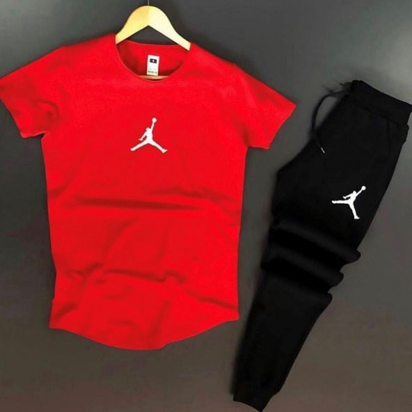 Kırmızı Baskılı Eşofman Takımı ES794-D