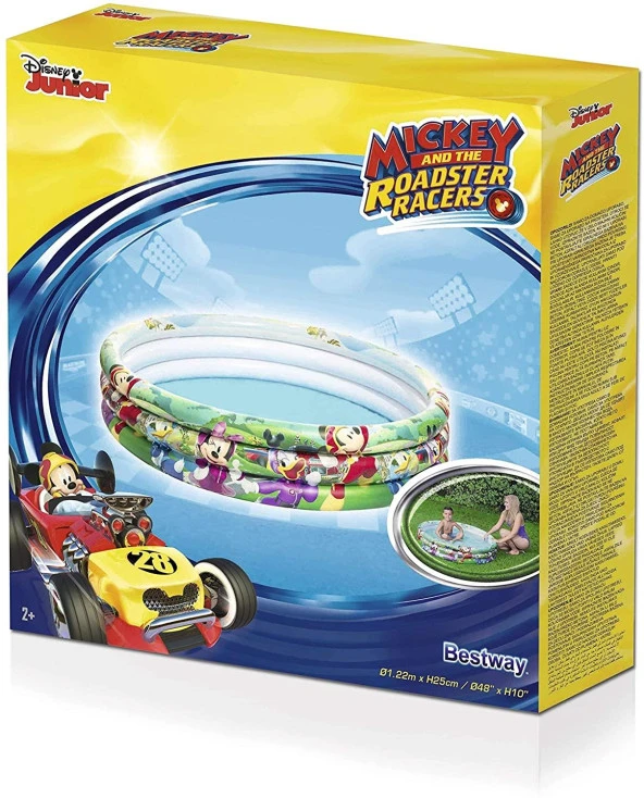Bestway 91007, 3 Boğum Mickey Mouse Temalı Şişme Çocuk Havuzu - 5