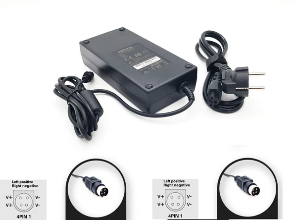 24V 7.5A 180W 4-Pin DIN Erkek 4PIN1 Adaptör ürün görseli 1