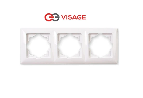 Günsan Visage Beyaz Üçlü Çerceve