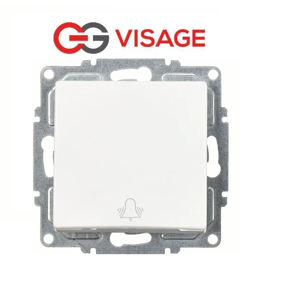 Günsan Visage Beyaz Zil Butonu Çerçevesiz