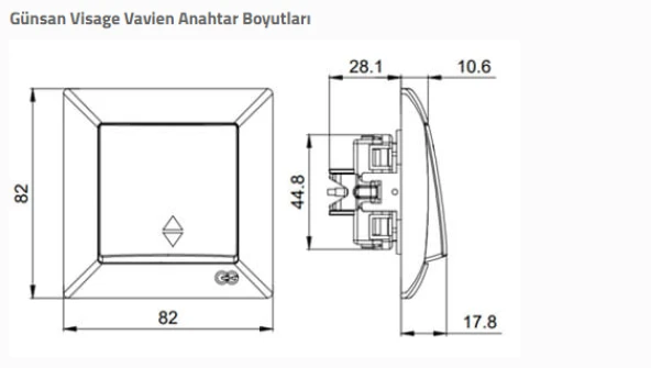 Günsan Visage Beyaz Ara Vavien Çerçevesiz - Resim 2
