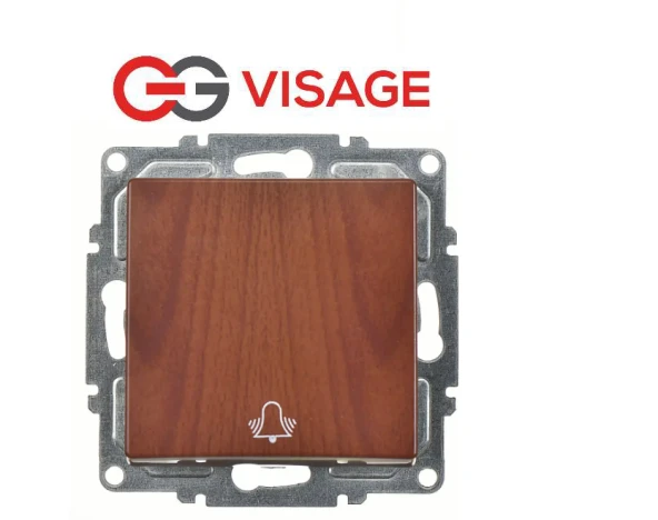 Günsan Visage Amazon Ceviz Zil Butonu Çerçevesiz