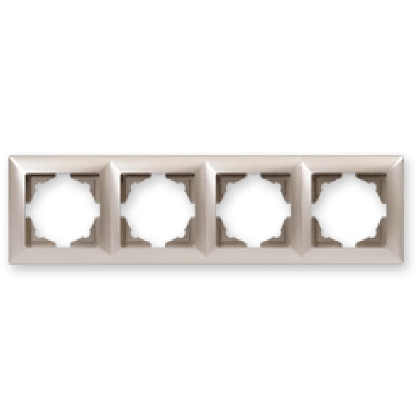 Günsan Visage Ambiance Metalik Bej 4 Lü Çerçeve