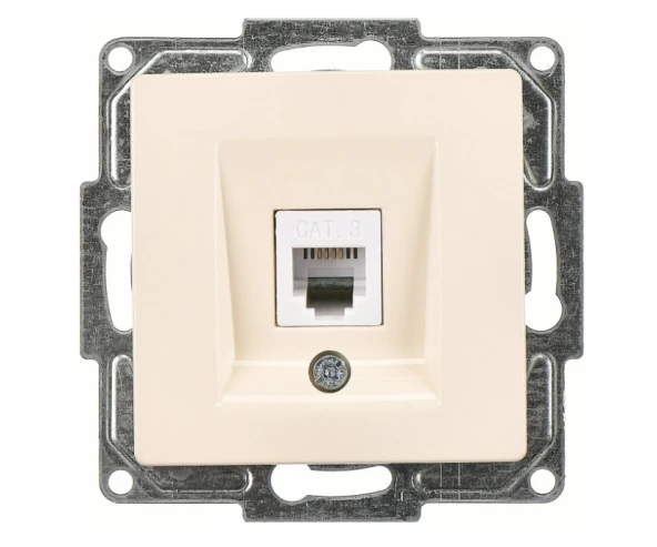 Günsan Visage Ambiance Metalik Bej Telefon Prizi Visage Seri Çerçevesiz ürün görseli