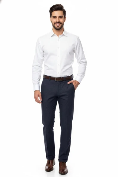 Erkek Kışlık Kumaş Pantolon BGL-ST03960 - Resim 3