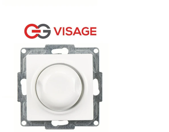 Günsan Visage Beyaz Dimmer Anahtar Çerçevesiz