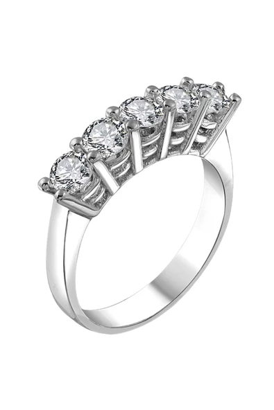 Sertifikalı Swarovski Taşlı Beştaş 925 Gümüş Yüzük ürün görseli