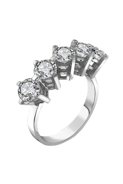 Orijinal Swarovski Pırlanta Modeli Beştaş 925 Gümüş Yüzük ürün görseli