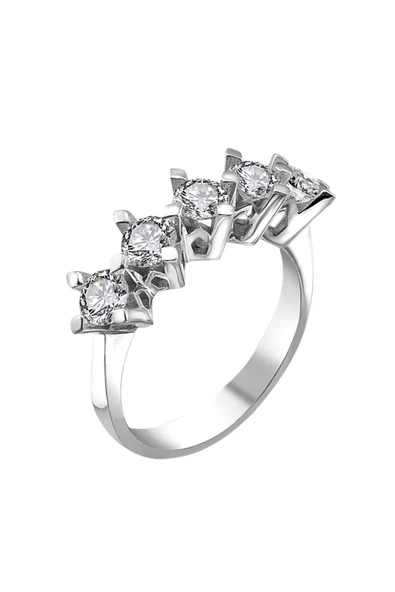 Sertifikalı Swarovski Taşlı Beştaş 925 Gümüş Yüzük ürün görseli