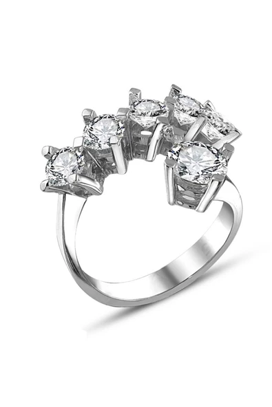 Orijinal Swarovski Tek Taş Beştaş 925 Gümüş Yüzük ürün görseli