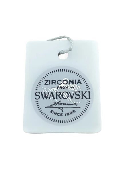 Swarovski Sertifikalı KALP Tek Taş 925 Gümüş Yüzük - 4