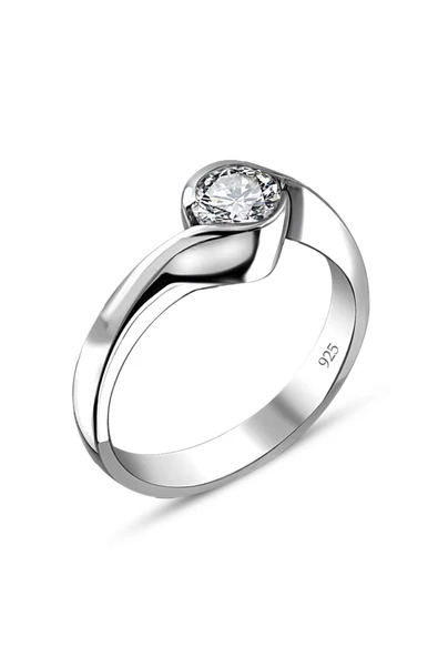 Swarovski Sertifikalı Sarmaşık Tektaş 925 Gümüş Yüzük