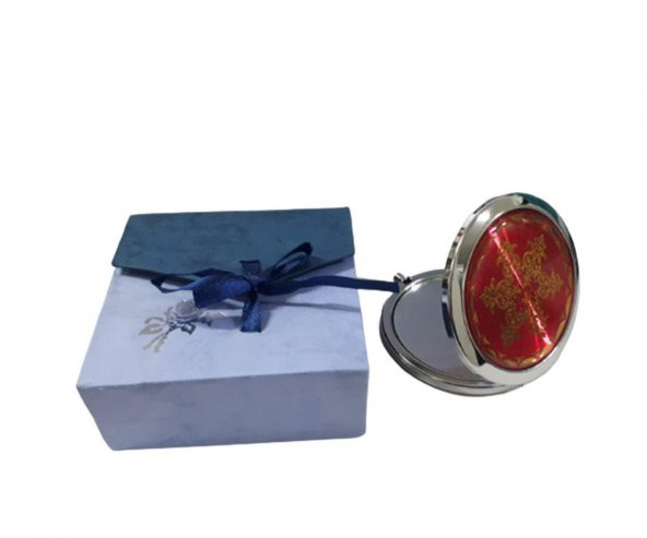 Nascita Özel Kutusunda Çanta Tipi Klasik Makyaj Aynası Pembe