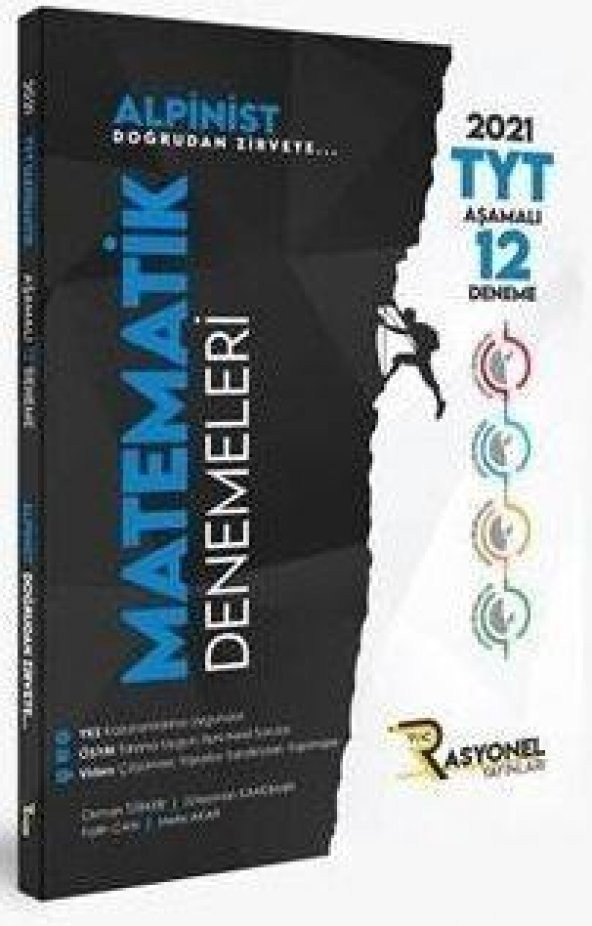 Rasyonel Yayınları 2021 TYT Matematik Alpinist Aşamalı 12 li Deneme