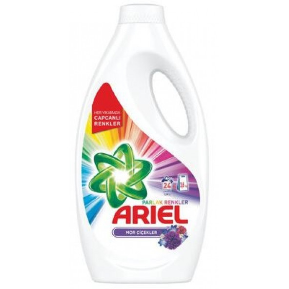 ARIEL PARLAK RENKLER SIVI 24 YIKAMA MOR ÇİÇEKLER