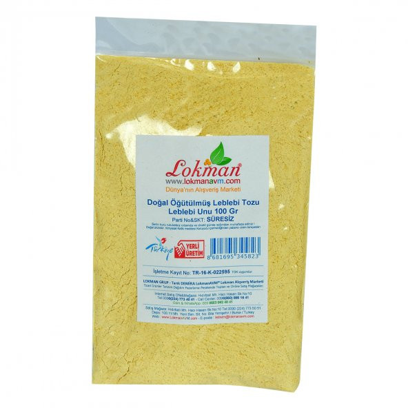 LokmanAVM Leblebi Tozu Leblebi Unu Öğütülmüş Doğal 100 Gr Paket - 2