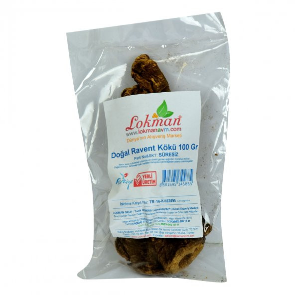 LokmanAVM Doğal Ravent Kökü 100 Gr Paket - 2