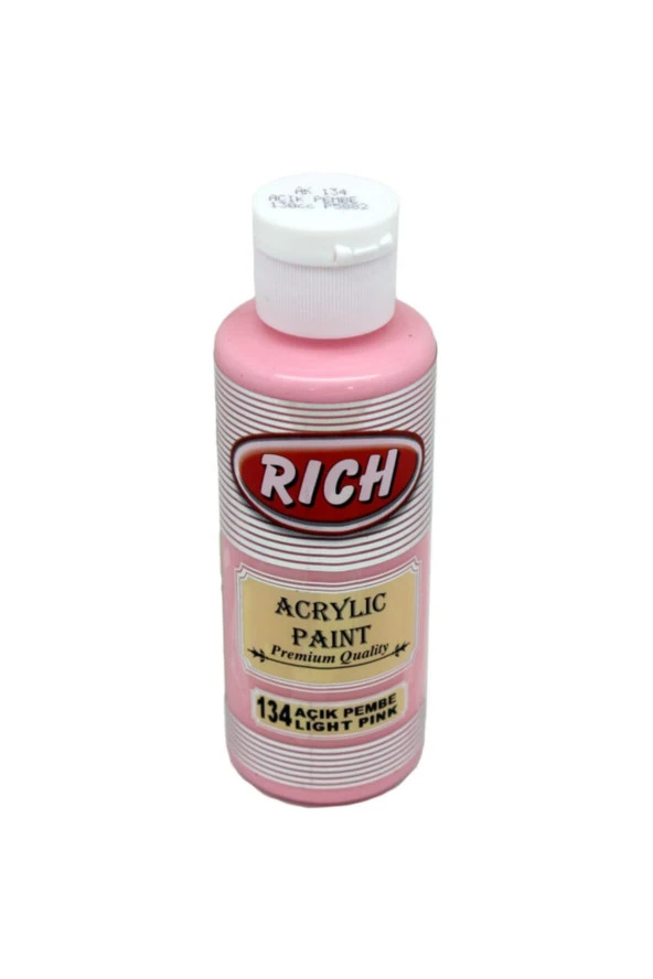 Rich Akrilik Boya 120 CC Açık Pembe 120 ml Akrilik Boya - 1
