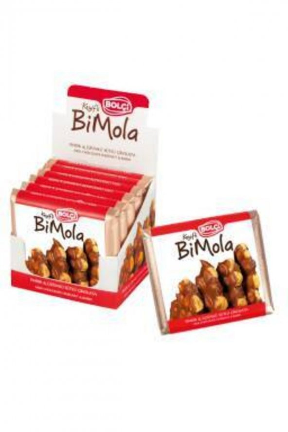 Bolçi Bimola Fındıklı Ve Üzümlü Sütlü Çikolata 70 Gram 6lı Paket