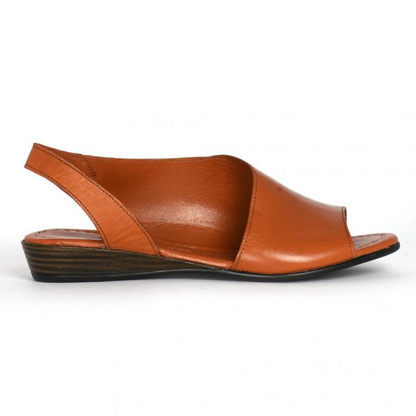 Marine Shoes 51 Taba Deri Kadın Sandalet