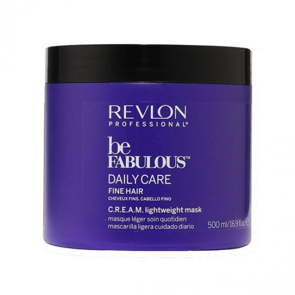 Revlon Be Fabulous Daily Care Fine Hair Cream Light Weight Maske 500ml