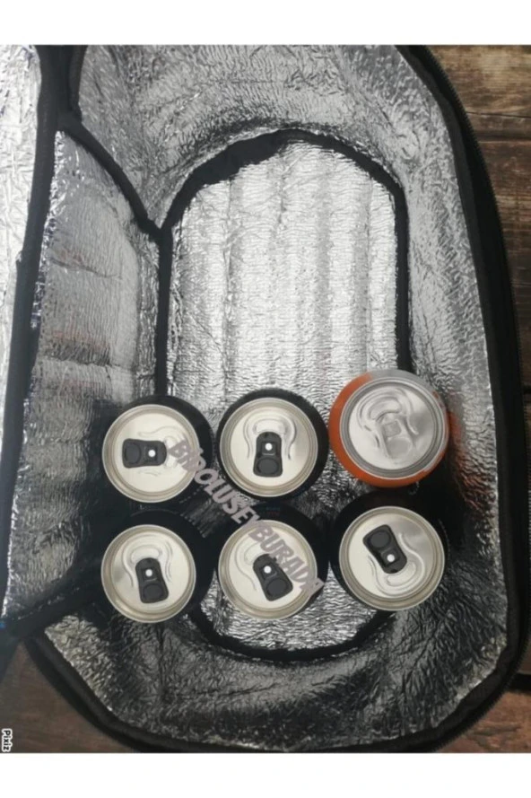 Soğuk Sıcak Tutucu Bölmeli Buzluklu Plaj El Çantası - Resim 5