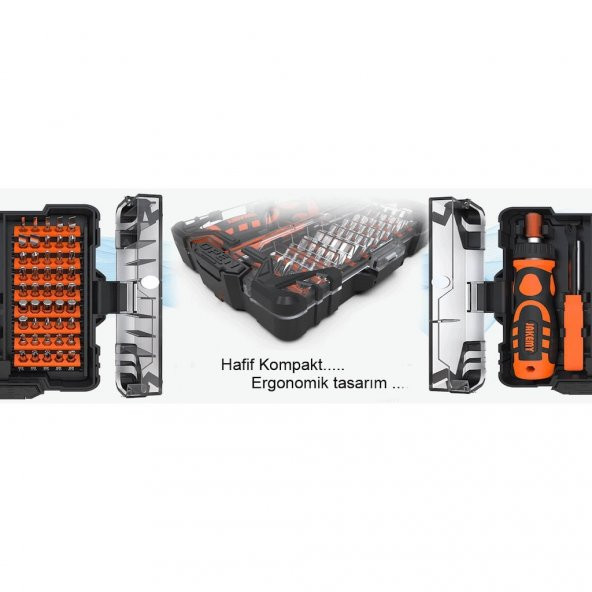 48 Parça Profesyonel Cep Telefonu Tablet Laptop Tornavida Tamir Seti - 6