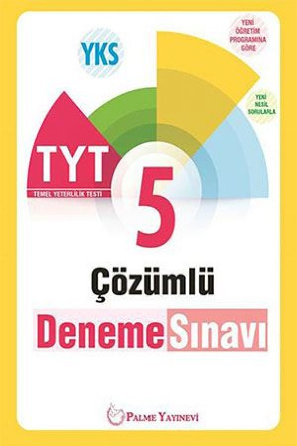 Palme Yayınları Tyt 5 Çözümlü Deneme Sınavı Palme Yayınevi