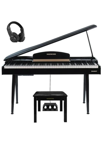 Maxword JAMMY Yüksek Kaliteli Hammer Action 88 Tuşlu Dijital Piyano (Siyah) - Resim 7