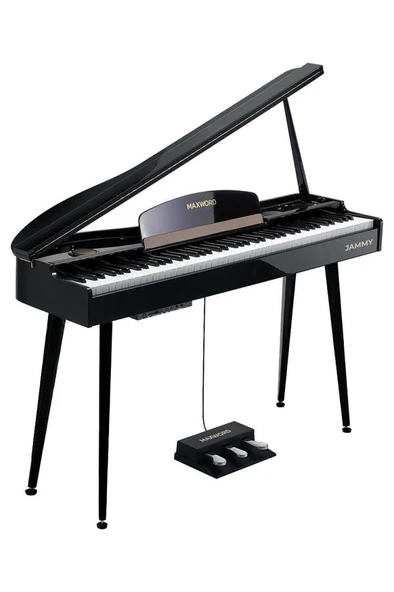 Maxword JAMMY Yüksek Kaliteli Hammer Action 88 Tuşlu Dijital Piyano (Siyah) - Resim 2