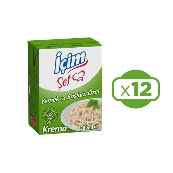 İçim Krema Yemeklere ve Soslara Özel 200 ml x 12 Adet - 2