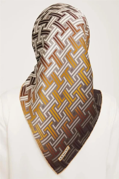 ARMİNE DJ SAF İPEK EŞARP 9011D (S)  (NOSTALJİ SURA) - 7