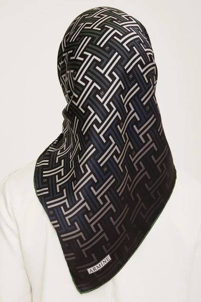 ARMİNE DJ SAF İPEK EŞARP 9011D (S)  (NOSTALJİ SURA) - 10