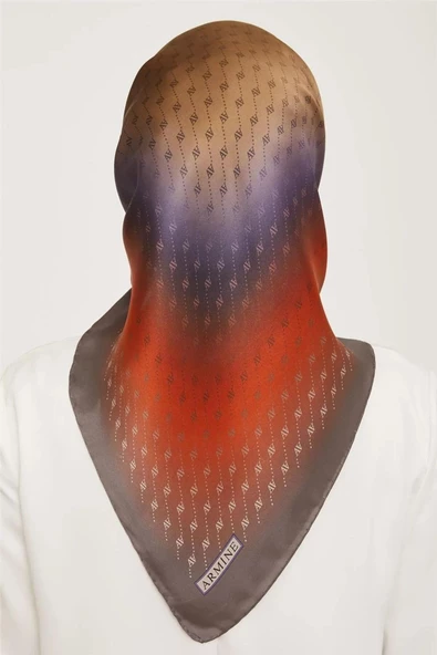 ARMİNE DJ SAF İPEK EŞARP 9003D (S)  (NOSTALJİ SURA) - 10