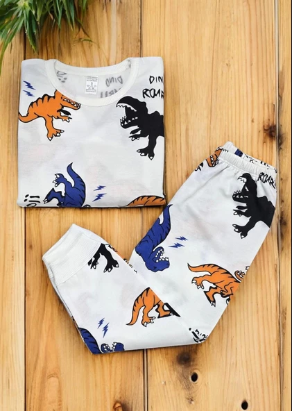 Dinazorlu Erkek Bebek Pijama Takım - 2