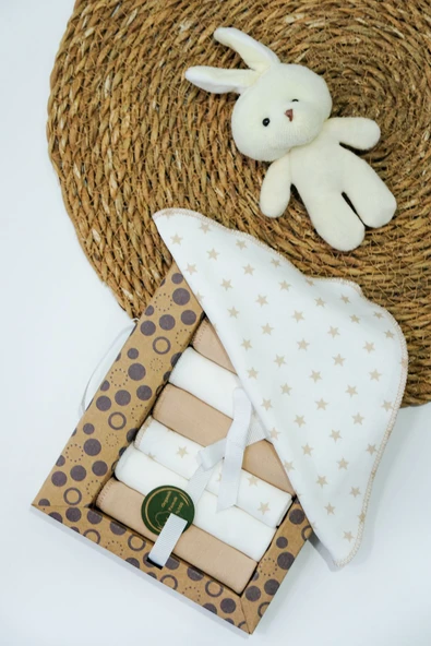 Sozzytoys Bebek ağız mendili pamuklu yumuşak 8 adet - 3