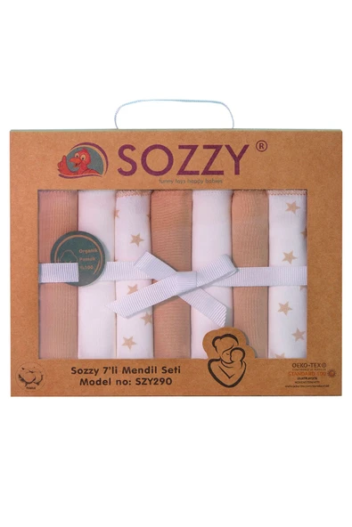 Sozzytoys Bebek ağız mendili pamuklu yumuşak 8 adet