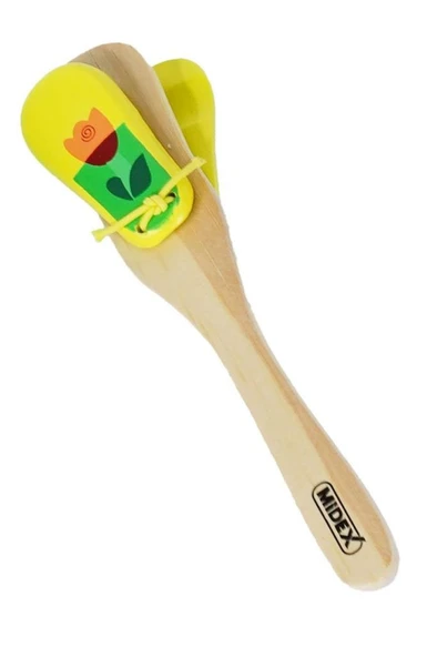 Midex Orf-MRC-04YL Örf Aletleri Kaliteli Kastanyet Marakas Sarı ürün görseli 1