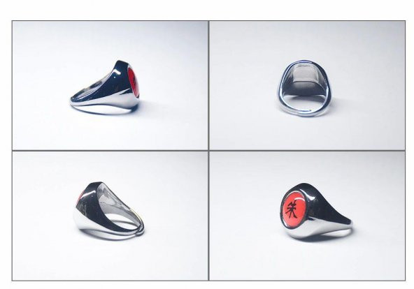 NARUTO Uchiha Itachi Akatsuki Yüzük - 8