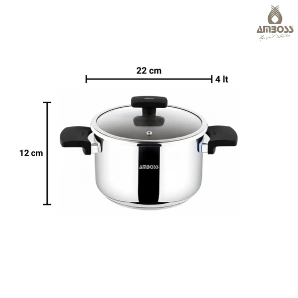 Cook Master 7 Parça Çok Fonksiyonlu Paslanmaz Çelik Buharlı Düdüklü Tencere Seti - Resim 5