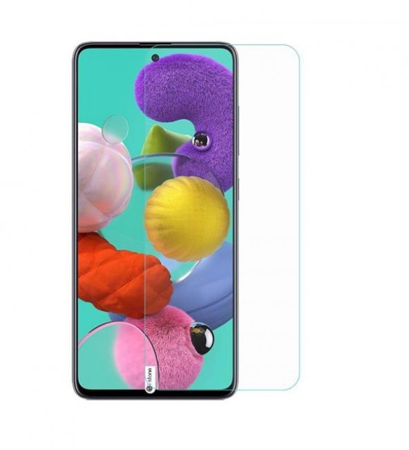Samsung A51 9h Ekran Koruyucu Cam Şeffaf